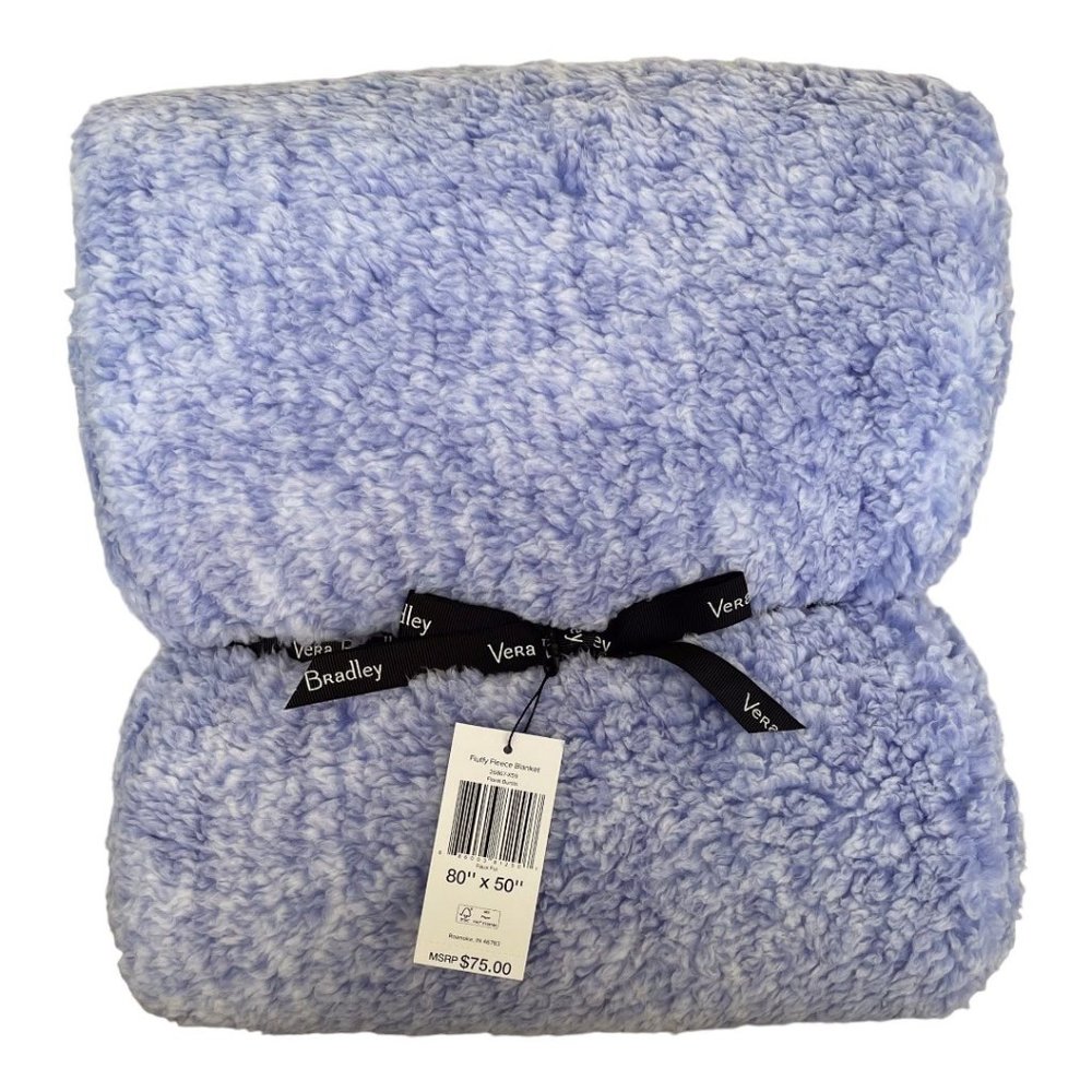 Vera Bradley Floral Bursts Fluffy Fleece Throw Blanket